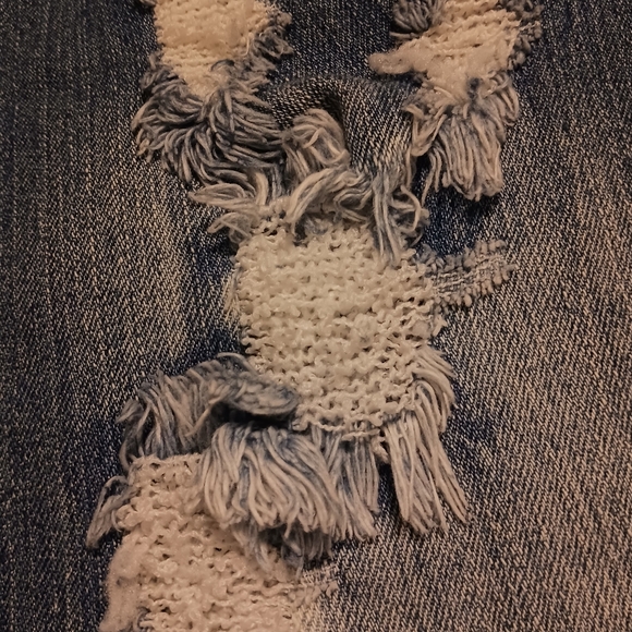 rue 21   Skirt Women's Distressed Denim Mini, Sz 11/12, Blue, American Flag - Picture 7 of 10